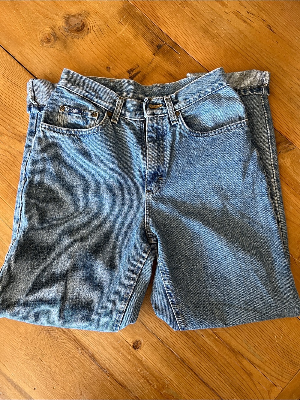 Vintage Lee Light Blue High-Rise baggy Leg Jeans